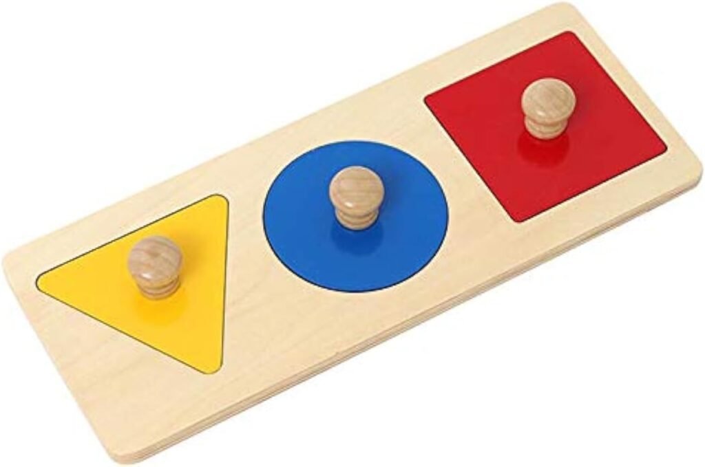 Adena Montessori Three-Shape Knob Puzzle