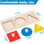 Adena Montessori Three-Shape Knob Puzzle 2