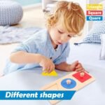 Adena Montessori Three-Shape Knob Puzzle 4