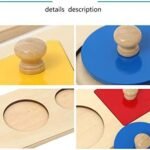 Adena Montessori Three-Shape Knob Puzzle 6
