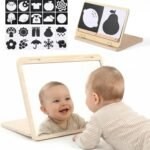 IEATFO Tummy Time Mirror Play Set