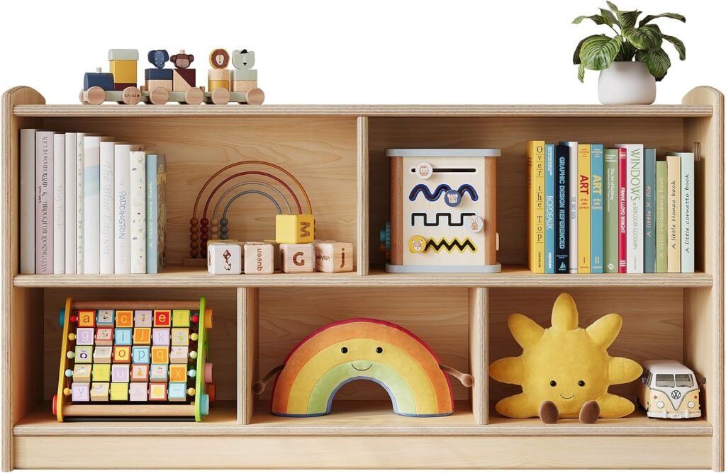 ONBRILL 5-Compartment Toy Storage Shelf