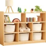 OOOK 8-Compartment Toy Storage Shelf