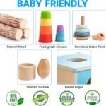 WOODMAM 9-in-1 Montessori Baby Toy Set 7